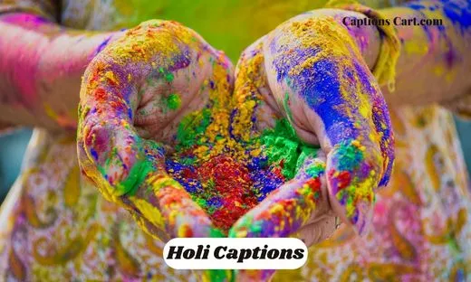 Holi Captions